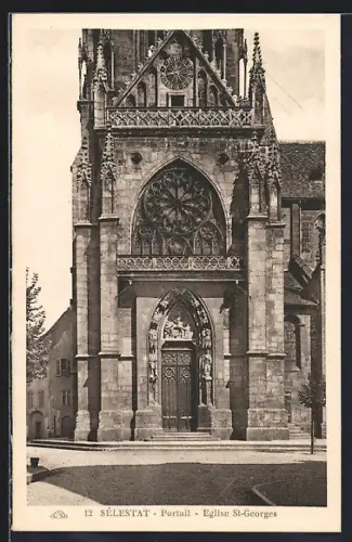 AK Sélestat, Portail de l`Église St-Georges