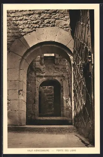 AK Haut-Koenigsbourg, Porte des Lions