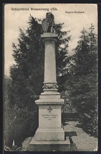 AK Weissenburg i /Els., Bayern-Denkmal