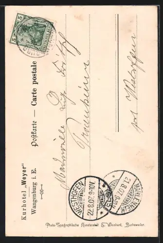 AK Wangenbourg, Vue de la ruine depuis la forêt