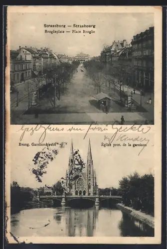 AK Strasbourg, Place Broglie et Église protestante de la garnison