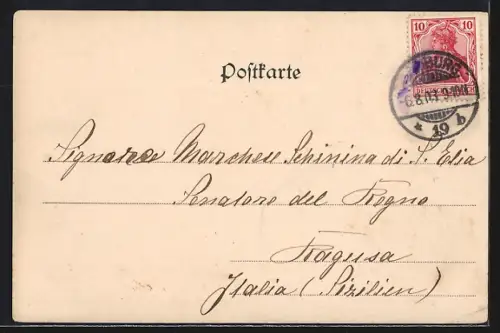 AK Flensburg, Süderhaff, Ortspanorama vom Wasser aus