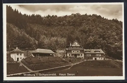 AK Wildberg /Schwarzwald, Haus Saron, Panorama
