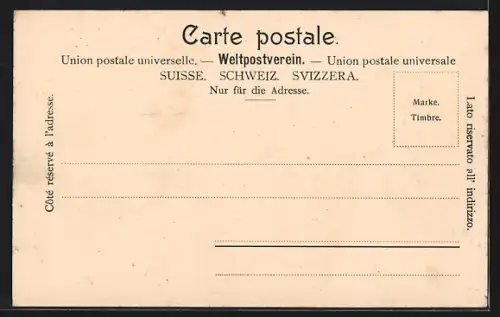 AK Rorschach, Columbani-Kirche, Ortspartie