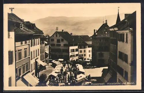 AK Rapperswil, Hauptplatz und Markt