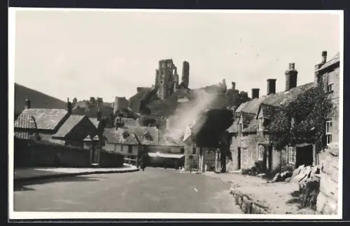 AK Corfe Castle, Street and Ruin