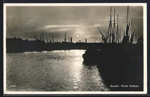 AK Poole, Sunset over the Harbour