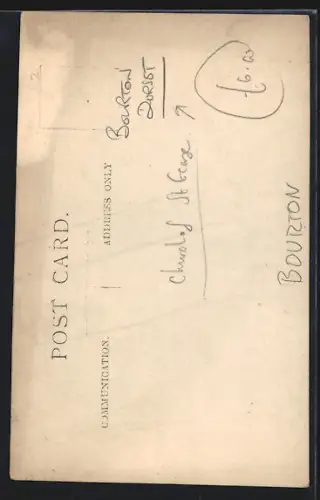 AK Bourton, War Memorial, In Memory of Brave Men 1914-1918