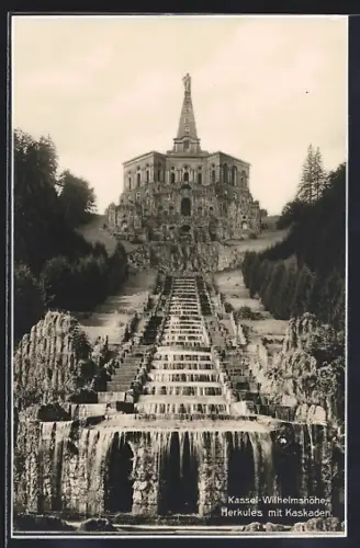 AK Kassel-Wilhelmshöhe, Herkules mit Kaskaden