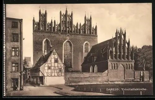 AK Danzig / Gdansk, Trinitatiskirche