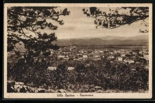 AK Trieste, Villa Opicina, Panorama