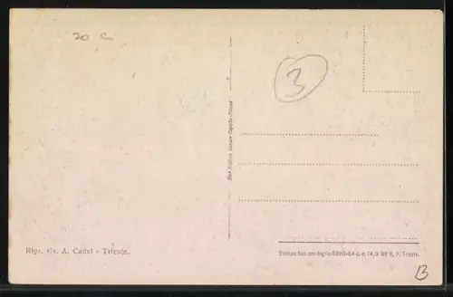 AK Trieste, Villa Opicina, Panorama