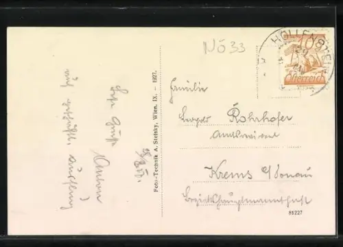 AK Hollenstein an der Ybbs, Grosshollenstein, Brücke über der Ybbs