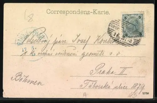 AK Franzensfeste, Ortsansicht mit Kirche