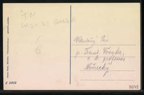 AK Torbole, Lago di Garda, Uferpartie mit Bergpanorama