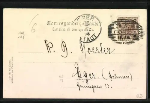 AK Gorizia, Görz, Volksgarten