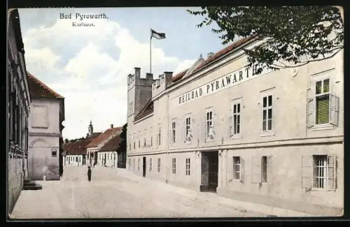 AK Bad Pyrawarth, Partie am Kurhaus Heilbad