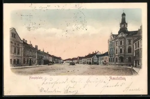 AK Amstetten, Partie am Hauptplatz