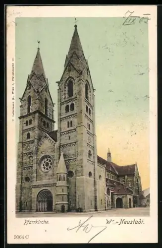 AK Wr.-Neustadt, Pfarrkirche