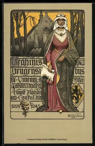 Künstler-AK Bruges, Brahinis Brugensibus, Begine