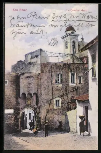 AK San Remo, Le Quartier vieux