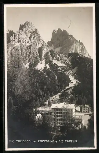 AK Passo Tre Croci, Monte Cristallo und Popena