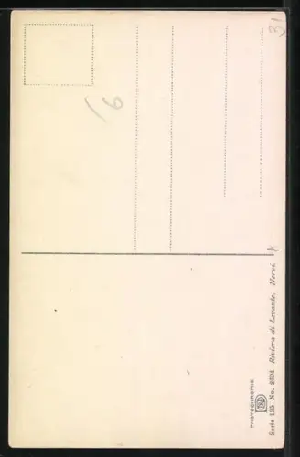 Künstler-AK Photochromie Nr. 2604: Nervi, Riviera di Levante