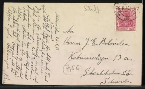 AK U-Boot Deutschland mit Flaggengala zur See stechend