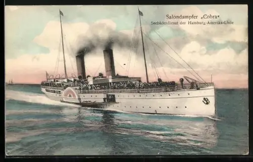 AK Passagierschiff Cobra der Hamburg-Amerika-Linie