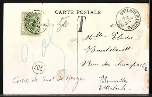 AK Un groupe de cadets du Navire Ecole 1906, Commandant M. Fourcault