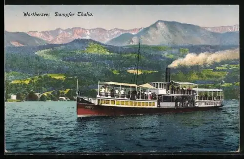 AK Dampfer Thalia auf dem Wörthersee