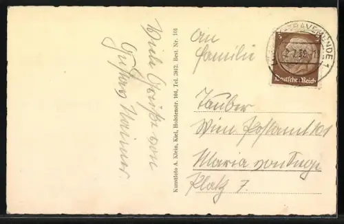 AK Kreuzer Leipzig der Kriegsmarine