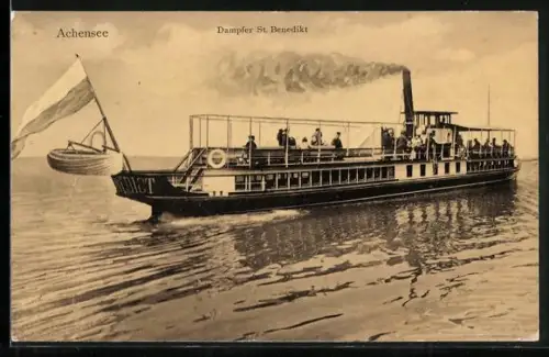 AK Dampfer St. Benedikt auf dem Achensee