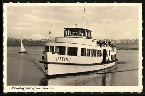 AK Motorschiff Utting am Ammersee