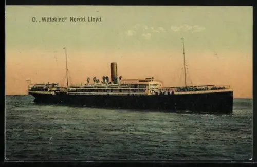 AK Passagierschiff Wittekind des Norddeutschen Lloyd