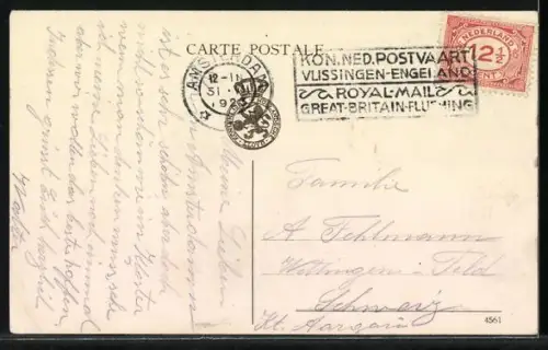 AK Passagierschiff SS Zeelandia, Lloyd Royal Hollandais