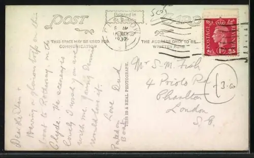 AK Passagierschiff TS King Edward auf See