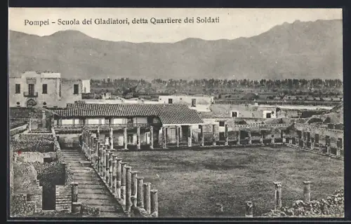 AK Pompei, Scuola dei Gladiatori, detta Quartiere dei Soldati