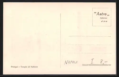 Künstler-AK Pompei, Tempio di Giove