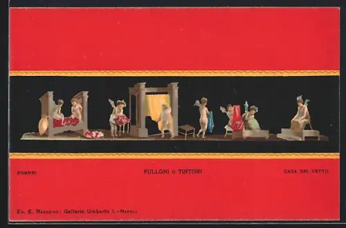 AK Pompei, Casa dei Vettii, Fulloni o Tintori