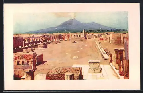 Künstler-AK Pompei, Scavi, Il Foro