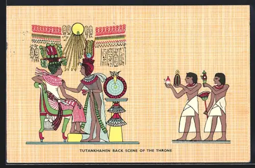 AK Tutankhamen back Scene of the Throne, Ausgrabung