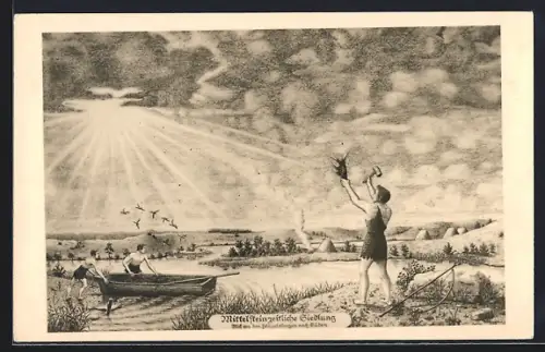 AK Mittelsteinzeitliche Siedlung an einem Flussufer