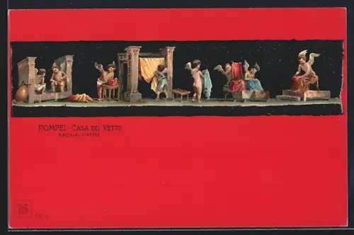 AK Pompei, Casa dei Vettii, Amorini Tintori