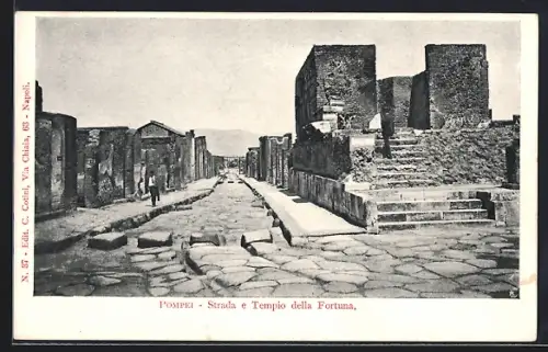 AK Pompei, Strada e Tempio della Fortuna