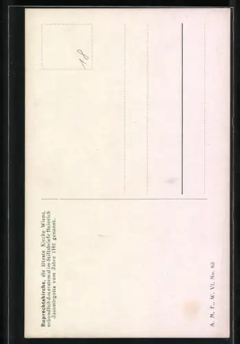 Künstler-AK Rudolf Preuss: Wien, Partie an der Ruprechtskirche