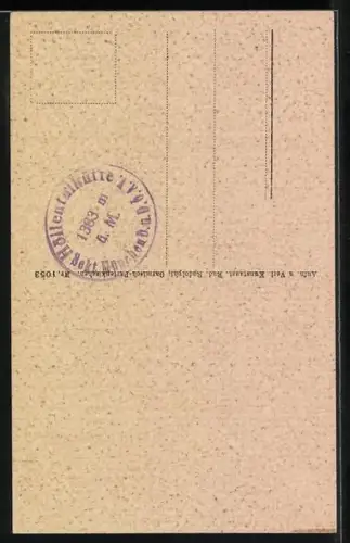 AK Bergsteiger bei der Zugspitzbesteigung am Brett