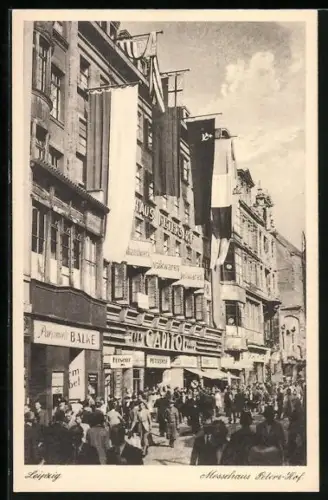 AK Leipzig, Leipziger Messe mit Messehaus Peters-Hof