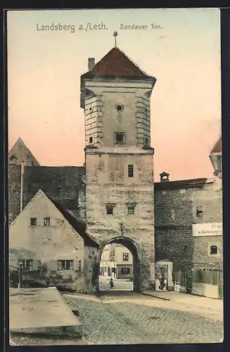 AK Landsberg / Lech, Partie am Sandauer Tor