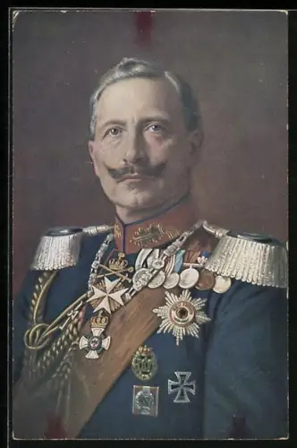 AK Kaiser Wilhelm II. nach Gemälde von E. Bieber